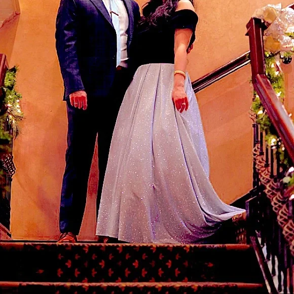 Betsy & Adam | Dresses | Betsy Adam Glitter Ball Gown Size 8 | Poshmark
